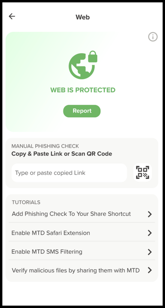 Zimperium MTD Web Protection